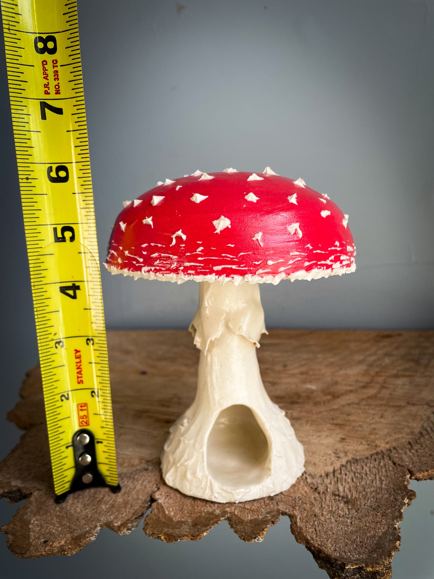 #11 Large amanita muscaria mushroom Spore Dispersal Incense Burner