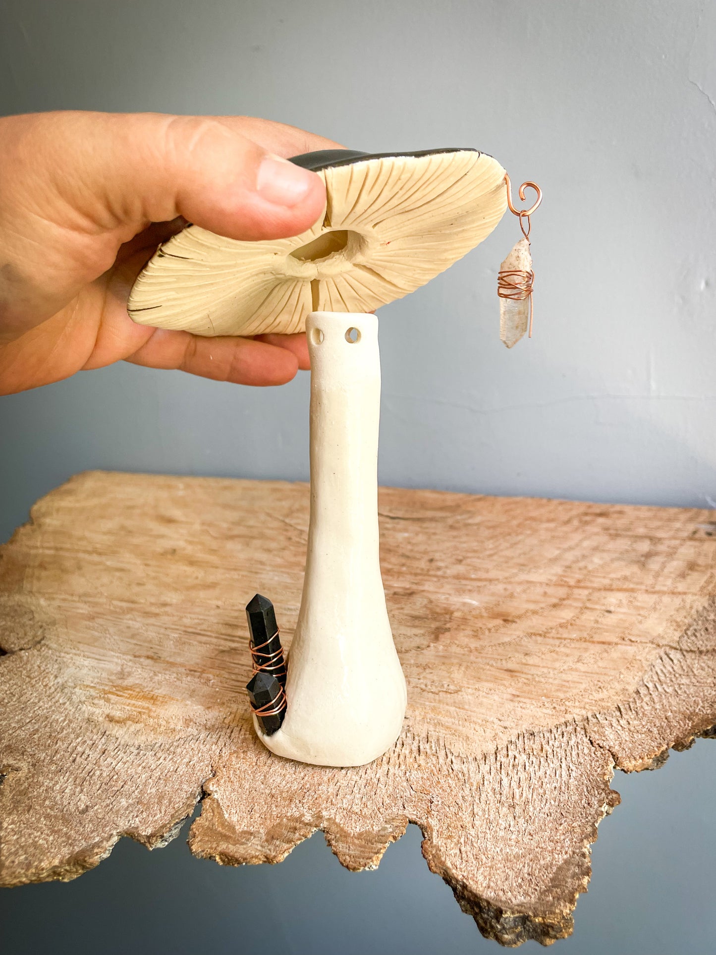 Grounding mushroom incense burner #1