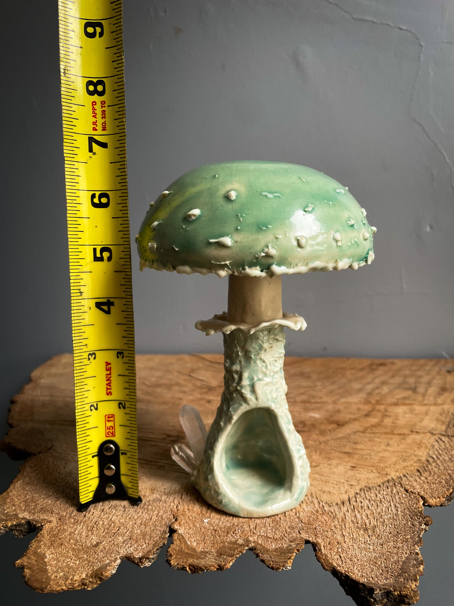 #4 Stropharia caerulea GLOW IN THE DARK mushroom Spore Dispersal Incense Burner