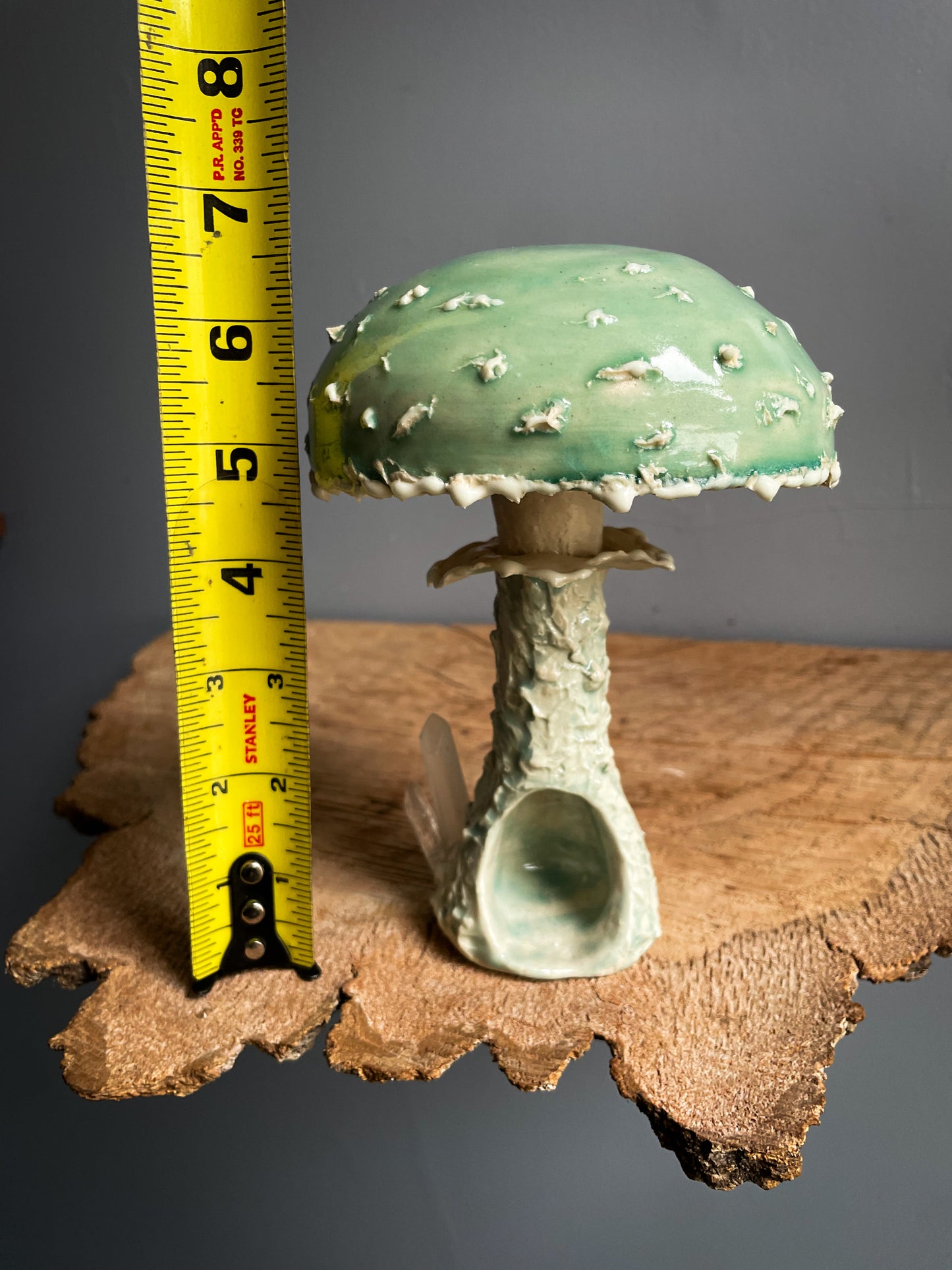 #1 Stropharia caerulea GLOW IN THE DARK mushroom Spore Dispersal Incense Burner