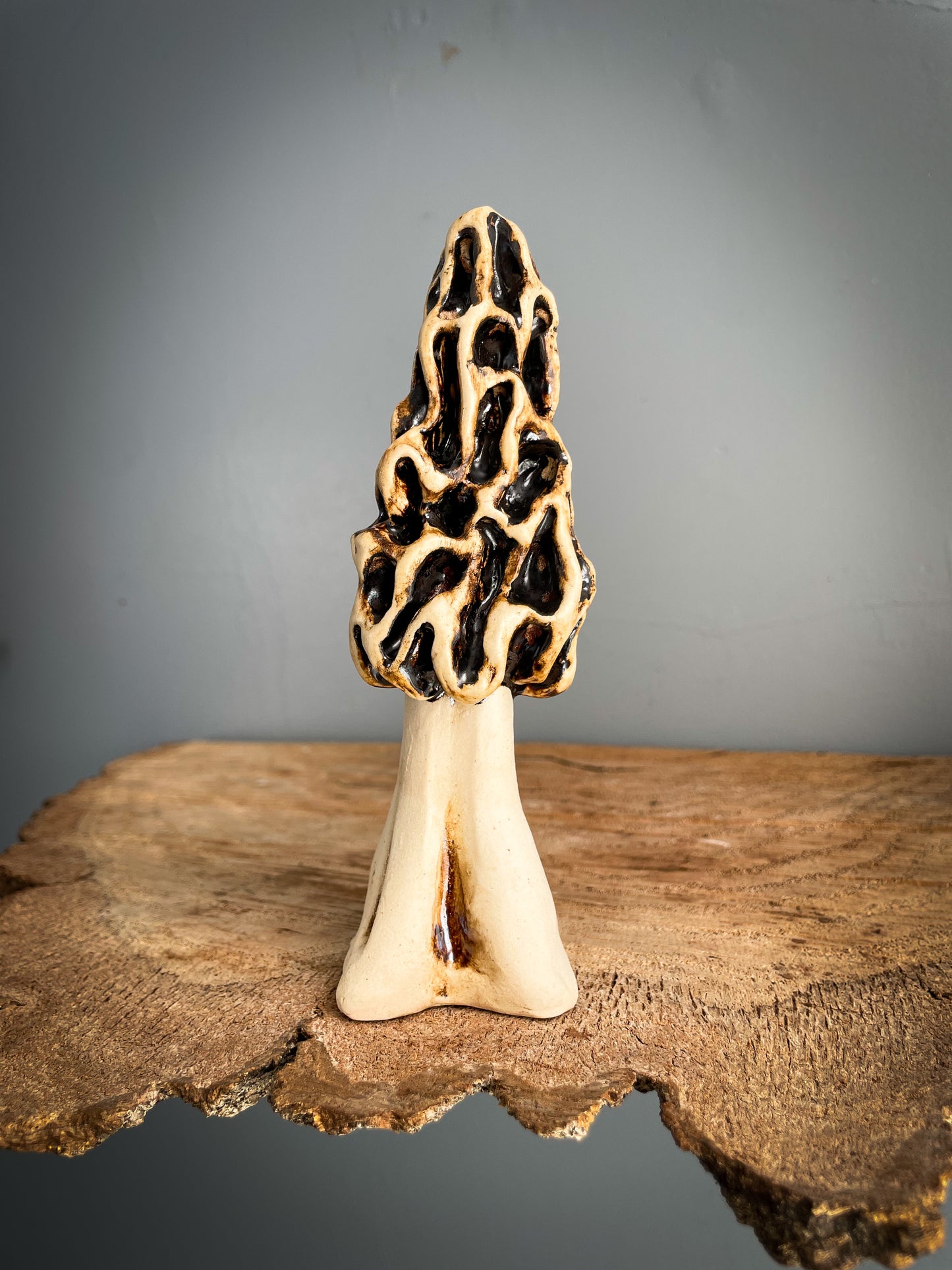 Small Morel mushroom Spore Dispersal Incense Burner