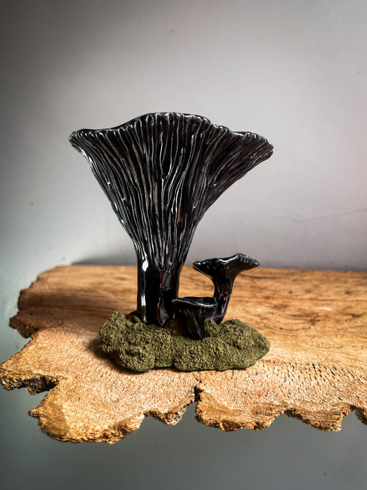 Blue chanterelle Spore Dispersal Incense Burner