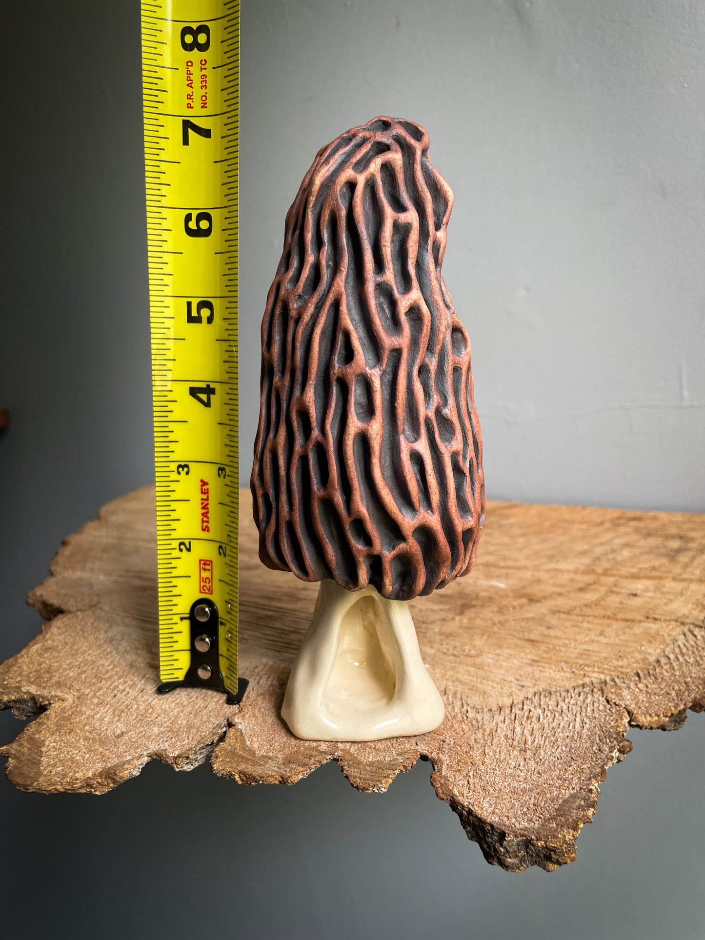 Large morel mushroom Spore dispersal incense burner #2