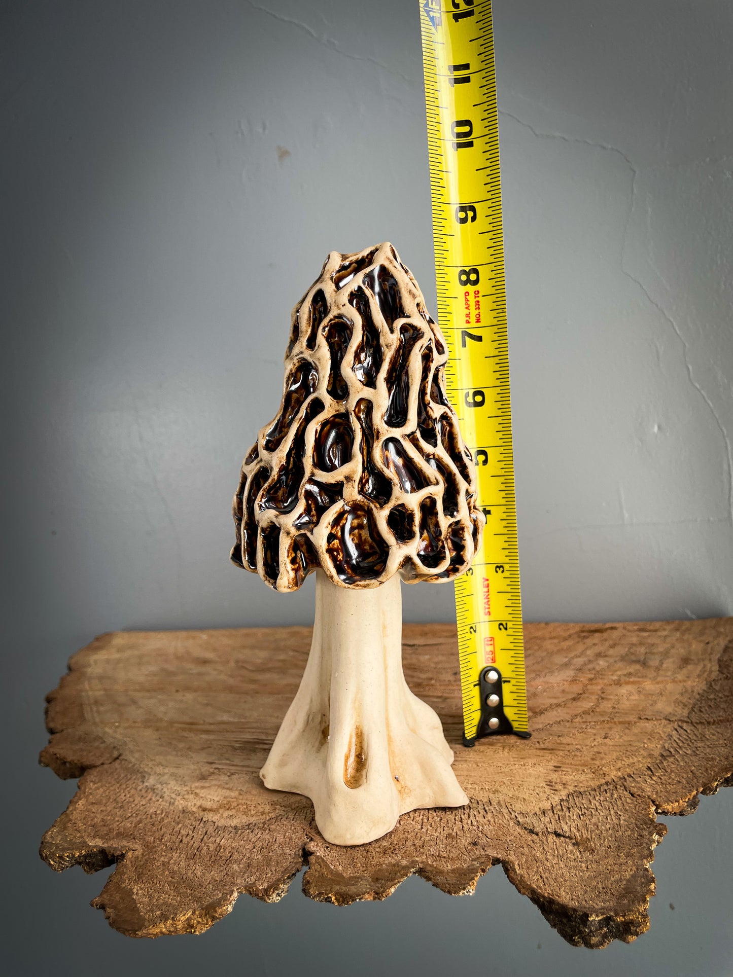 Large Morel mushroom Spore Dispersal Incense Burner