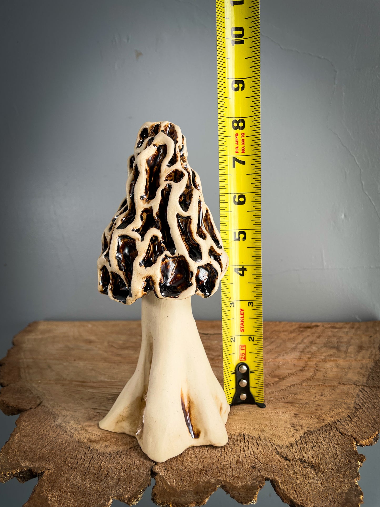 Large Morel mushroom Spore Dispersal Incense Burner