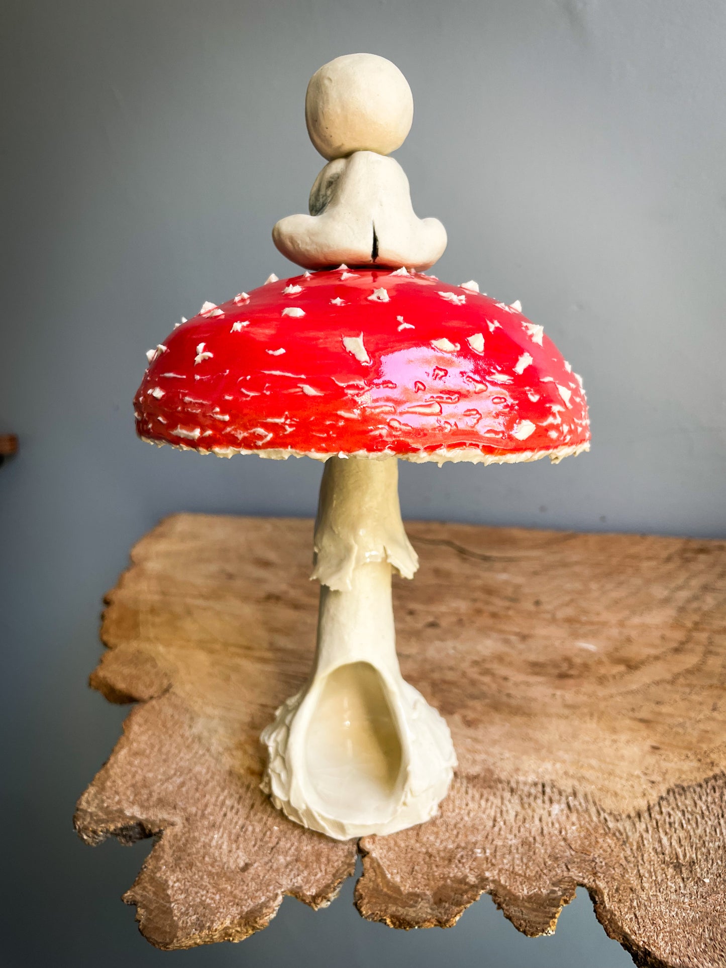 kodama amanita muscaria mushroom Spore Dispersal Incense Burner