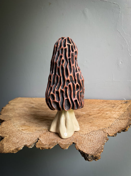 Large morel mushroom Spore dispersal incense burner #4